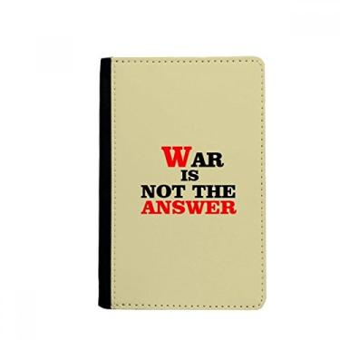 Imagem de War Is Not the Answer Love Peace World Passport Holder Notecase Burse Carteira Capa Cartão Bolsa, Multicolor
