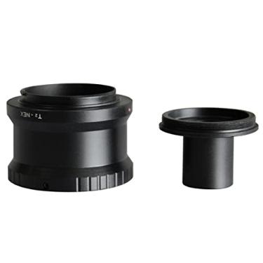 Imagem de XuuSHA Acessórios de microscópio digital portátil adaptador de anel T2 montagem de microscópio acessórios de microscópio de lente (cor: 5P0012conjuntos)