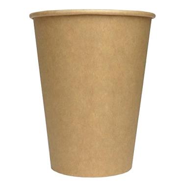 Imagem de UNIQ Copos de papel para bebidas Brown Kraft de 355 ml – [1.000 unidades] para café, chocolate quente, chá, vitaminas | Copo de papel descartável, tampa vendida separadamente – Fábrica de copos quentes