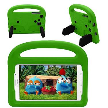 Imagem de Capa para Samsung Galaxy Tab E Lite 7.0 T110 T113 para crianças, capa leve à prova de choque à prova de crianças com suporte de alça para Samsung Galaxy Tab E Lite 7.0 T110 T113 (verde)