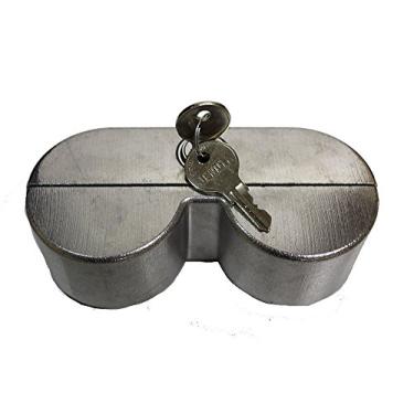 Imagem de JENDYK YOKEMK4-KA Trava de Freio a Ar Trator com Maçaneta Dupla (Chave), 1 Unidade, Prata Anodizada