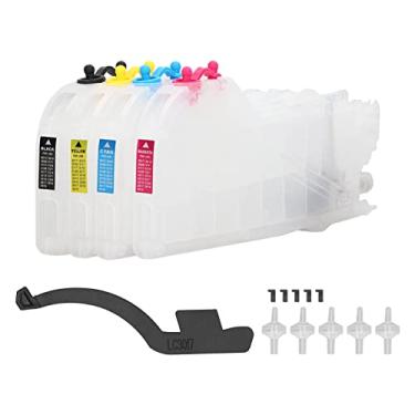 Imagem de Cartuchos de tinta recarregáveis de substituição de 4 unidades, cartucho de tinta descartável para impressora tipo alongado (LC3119)