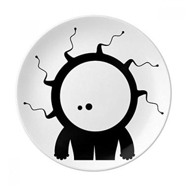Imagem de Prato de ciclope alienígena monstro alienígena decorativo de porcelana salver louça de jantar