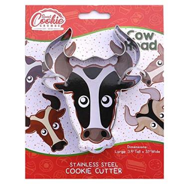 Imagem de Cortador de biscoito de vaca – Aço inoxidável, Prata, 3.9" Tall