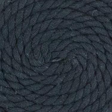 Imagem de Corda de algodão trançado natural West Coast Paracord – Corda artesanal – Corda tripla super macia e forte para esportes, decoração, artesanato, macramê, uso interno (3,5 cm x 1,8 m, preta)