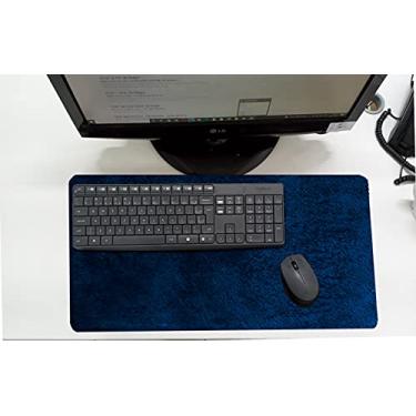 Imagem de Mouse Pad/Desk Pad Grande 30x70cm - Linha office - Azul Manchado