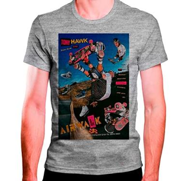 Imagem de Camiseta Masculina Cinza POSTER SKATE TONY HAWK AIRWALK (as2, alpha, l, regular)