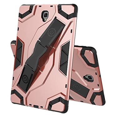 Imagem de caso tablet PC Tablet Case para Samsung Galaxy Tab S4 T835, TPU + PC Capa protetora multifuncional à prova de choque com kickstand dobrável coldre protetor (Color : Pink)