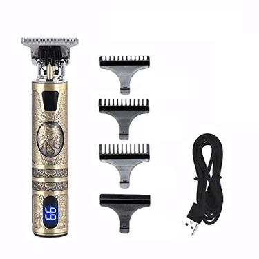 Imagem de Tempaky Exibição de bateria Cortador de cabelo profissional USB Aparador de cabelo masculino recarregável elétrico poderoso máquina de corte de cabelo escultura ferramenta de cabelo