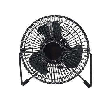 Imagem de Bothyi Ventilador de relógio USB LED Ventilador de mesa com função de exibição de relógio em tempo real, ventilador de mesa para escritório, quarto, carro, viagem, 15 cm de temperatura