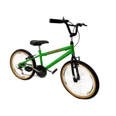 Imagem de Bicicleta aro 20 tipo bmx masculino aro aero 6 marchas verde