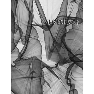 Imagem de Sketchbook: A Large Blank Notebook with Abstract Cover for Doodling, Drawing and Scketching | 201 Pages Blank Paper Journal