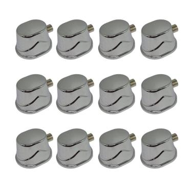 Imagem de Kit 12 Canoas Para Tom Caixa e Surdo de Bateria 19.4 Cromada