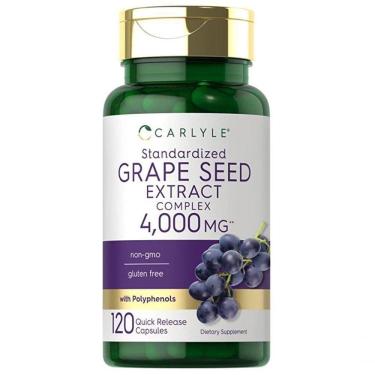Imagem de Grape Seed Extract, 4.000mg, 120 Cápsulas, Carlyle