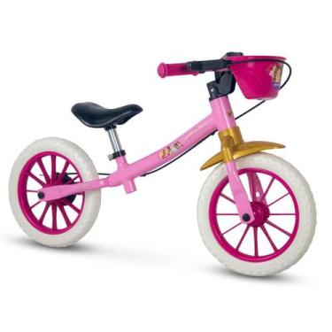 Imagem de Bicicleta Infantil Balance Equilíbrio Sem Pedal Aro 12 Princesas - Nat