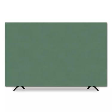 Imagem de Capa contra poeira para TV de 32 a 75 polegadas, tecidos de poliéster elástico, capa para monitor de TV para ambientes internos e externos, cores puras, várias opções de tamanhos