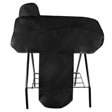 Imagem de GAITWIN Capa de selim de cavalo ocidental à prova d'água com tiras elásticas para fixar com segurança cada canto e para-lamas - serve na maioria das selas ocidentais de tamanho completo