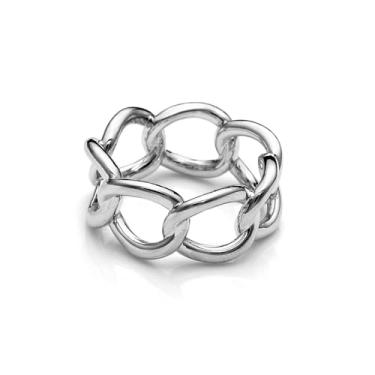 Imagem de Anel de anel de seda com corrente de elos para mulheres, meninas, moda, chique, minimalista, simples, xale, cachecóis, banda, declaração, fivela, envoltório, anéis de dedo, tamanho 8, acessórios para