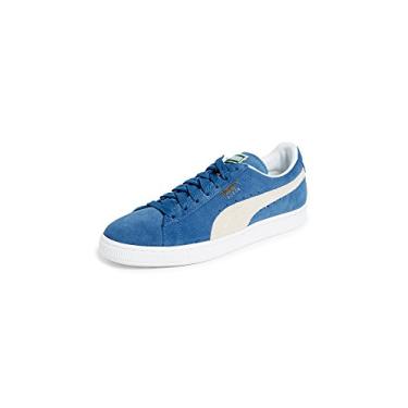Imagem de Puma - Tênis masculino Suede Classic Plus, Olympian Blue/White, 10