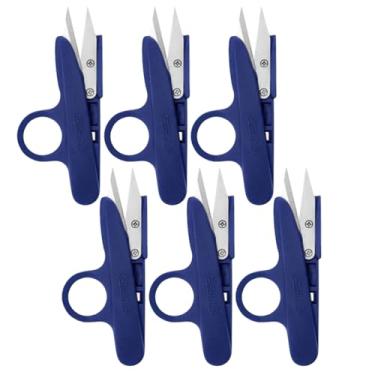 Imagem de Kit 6 Tesouras Tecelão 11,5cm Azul Mundial