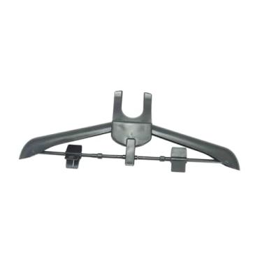 Imagem de Generic Cabide de vestuário suporte de engomar a vapor dobrável suprimentos de lavanderia montagem simples máquina de engomar panos rack roupas clipe calças, preto