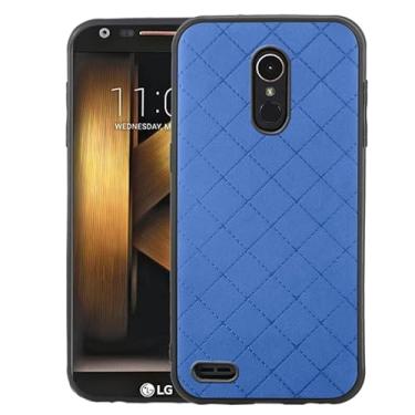 Imagem de ELISORLI Compatível com LG K20/K20 Plus/K20 V/Harmony/V5/K10 2017/Grace LTE Capa robusta fina antiderrapante borracha TPU para celular LGK20 Capa LGK20Plus LGK20V K20V K 20 20K K20+ azul