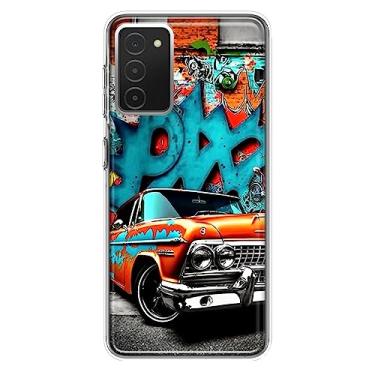 Imagem de MUNDAZE - Capa para Samsung Galaxy A03S Slim Hybrid À Prova de Choque Capa Rígida TPU Macio Capa Protetora Resistente - Pintura Lowrider Graffiti Arte Branca