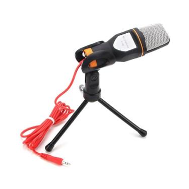 Imagem de Microfone para PC Com Suporte, Plug and Play, Microfone para Podcast Com Microfone para PC para karaokê, Videoconferência On-line, Ensino On-line, Transmissão Ao Vivo