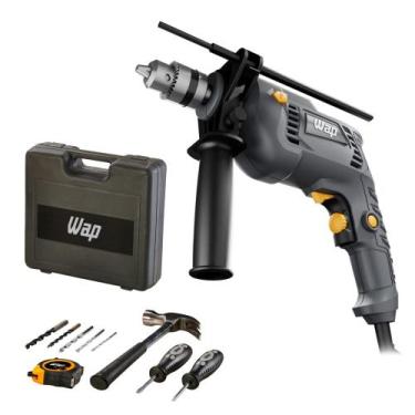 Imagem de Parafusadeira e Furadeira de Impacto WAP WF 700K10 3/8" 700W 110V