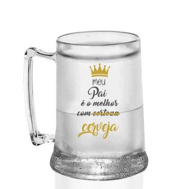 Imagem de Caneca Gel Personalizada Para Dia Dos Pais Pai Com Cerveja - Krystalon