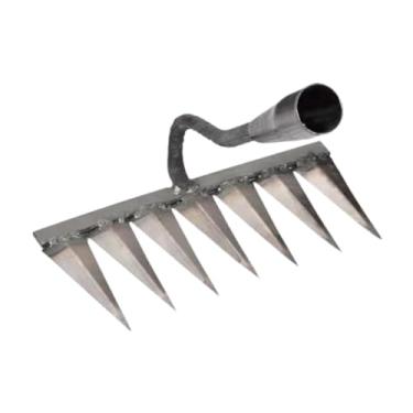 Imagem de Nishiyuenyi Jardim Enxada Capina Ancinho Afiado Resistente Jardim Ancinho de Mão Jardim Capina Ferramenta para Agricultura Vegetal Soltar Escavação, com 7 dentes