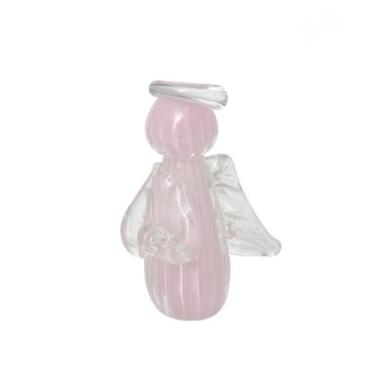 Imagem de Mini Anjo Uriel Cristal Murano M Jade Rosa - Cristais Labone