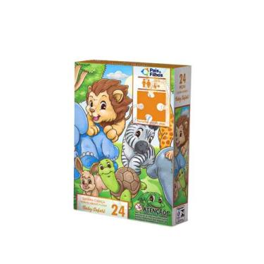 Imagem de Quebra-Cabeça 24 Peças Baby Safari Ideal para Crianças +4 Anos - Pais 