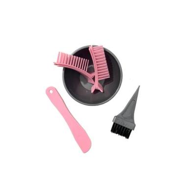 Imagem de Kit Química para Mechas - Cumbuca, Pincel e Espátula + Acessórios - ku