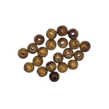 Imagem de Bolinha De Madeira Natural Conta Artesanato Olho 14 mm Envernizado - A
