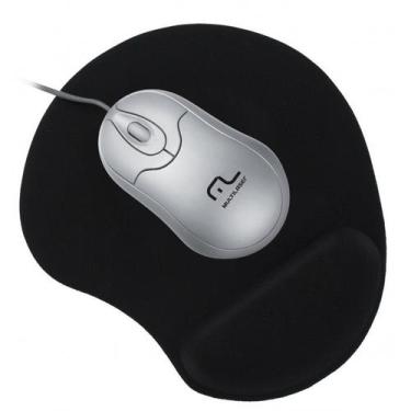 Imagem de Mousepad Gel Preto Multilaser AC024