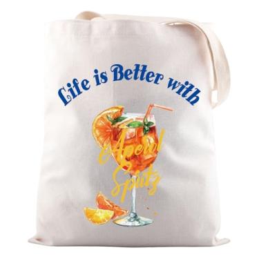 Imagem de JNIAP Aperol Spritz Gift Life is Better with Aperol Spritz Tote Tote Signature Drink Gift, Sacola Life is Aperol S, One Size