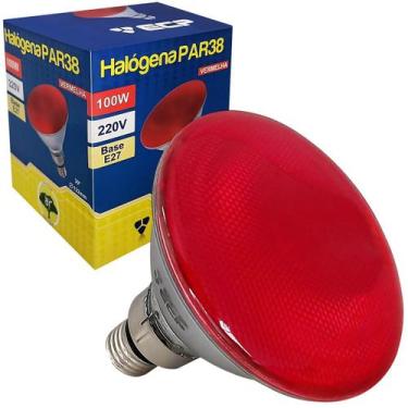 Imagem de Lâmpada Halógena Par38 100W 220V Vermelha E27 - ECP, 220V
