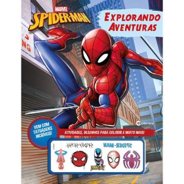 Imagem de Livro - Explorando Aventuras - Homem-aranha com Tatuagens