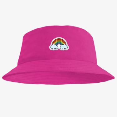 Imagem de Chapéu Bucket Hat Estampado Arco Iris - MP Moda Masculina, Único, Pink