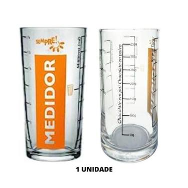 Imagem de Copo Medidor De Vidro 390 mL Preparo Receitas Medida Certa - NADIR FIG