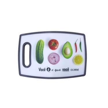 Imagem de Tábua de corte de plastico para cozinha 20x30,5 cm - EU QUERO PRESENTE