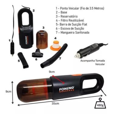 Imagem de Aspirador Automotivo 100w Fn-as909 Foneng