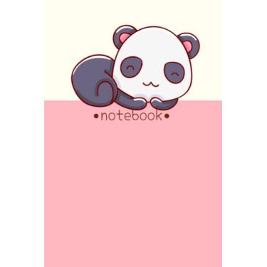 Imagem de Notebook: Kawaii Panda Animal Diary/Journal College Ruled Cute Anime Aesthetic