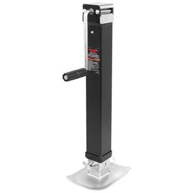 Imagem de YEOPGYEON Weld Square Trailer Jack - Resistente Giratório Rv Barco Weld Squaretrailer Jack, 15" + 13" Drop Leg Jack Capacidade 7000 Lbs