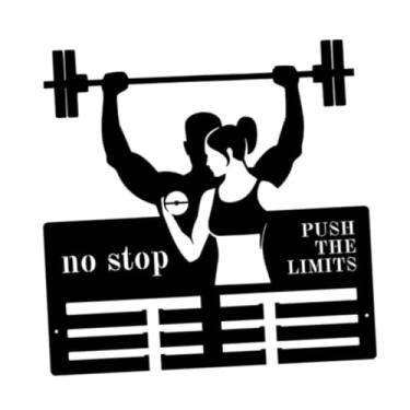 Imagem de Generic Cabide para exibição de medalhas, porta-medalhas, organizador de fitas de premiação de corrida de ferro, suporte para exibição de medalhas esportivas, 40cm X 39.81cm