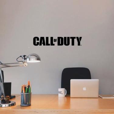 Imagem de Adesivo de Parede Logo Jogo Call of Duty Série Guerra Decoração Quarto
