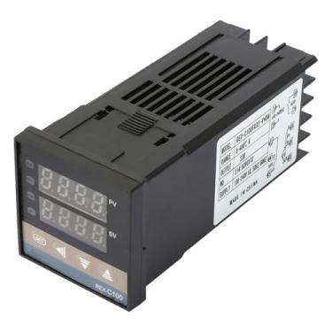 Imagem de Controlador de Temperatura do PID Digital CA, Tela LED Tela, Termopar do Tipo 1m K, 25A SSR, 3 Em 1 Conjunto Com Controle/desativação, PID e PID Contínuo para REX - C100