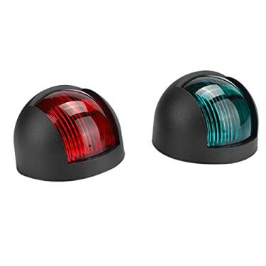 Imagem de Luzes de Navegação para Barcos LED, Luzes de Barco 2pcs PC Luzes de Navegação Marítima Verde LED Verde para a Maioria Dos Pontões, Tachts, Barcos de Velocidade (Preto)