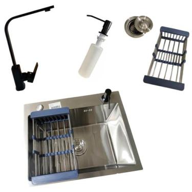 Imagem de kit cuba Gourmet 50x40cm + Torneira Gourmet Monocomando Cozinha Pai  -